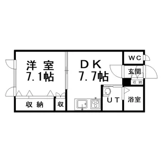ハイツ大樹II【1階】の間取り