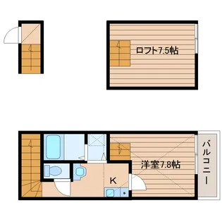 Wisteria泉【2階】の間取り