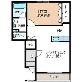 パーク・アクシス【1階】の間取り