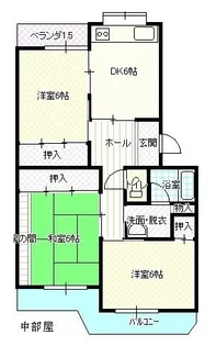 レジデンスしらい【2階】の間取り