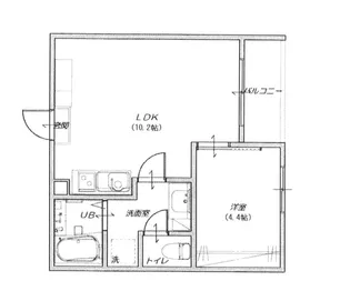 コンフォールモロエ A【2階】の間取り