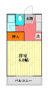 ウェリントンハウス【2階】の間取り