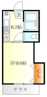 ハイハウス白楽【1階】の間取り