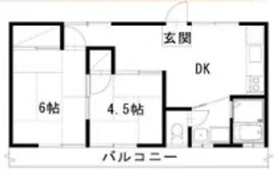 コーポくらまえ【2階】の間取り