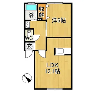 フレンドパーク1【1階】の間取り
