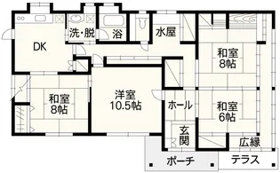 熊本県合志市豊岡【一戸建】の間取り