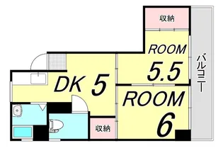広島県広島市中区舟入本町【マンション】の間取り