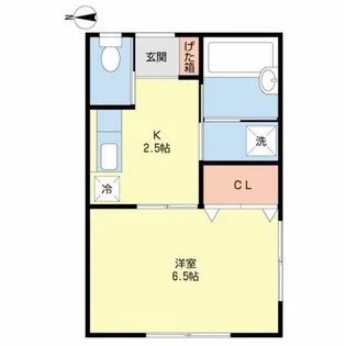 三山ハイツ【2階】の間取り