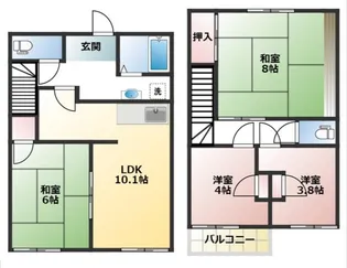 神奈川県横須賀市長井1【一戸建】の間取り