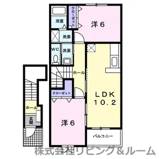 千葉県香取市八日市場【アパート】の間取り