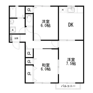 ハッピーハウス【2階】の間取り
