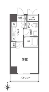 東京都千代田区東神田2【マンション】の間取り