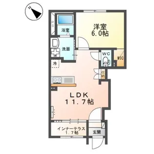 ベルフィオーレ 五番館【1階】の間取り