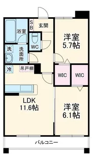 レジデンス二の宮【4階】の間取り