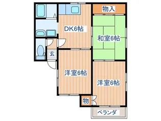 KCハイツ2【2階】の間取り