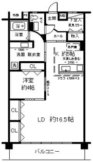 朝日ヒルズ【3階】の間取り