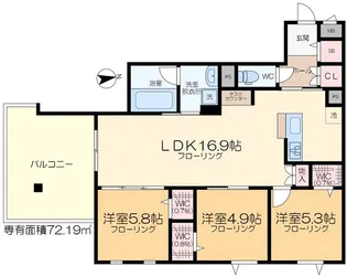 レガリア【5階】の間取り