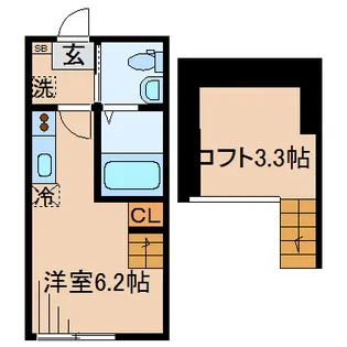 1Rの間取り画像