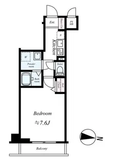 ディアレイシャス中野新橋【2階】の間取り
