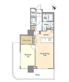 フロンティア新宿タワー【20階】の間取り