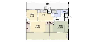 山口県周南市大字久米【一戸建】の間取り
