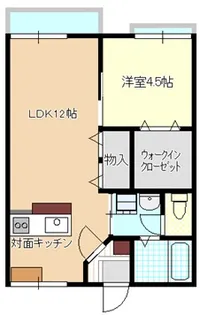 ビバライフとこなみB棟【2階】の間取り