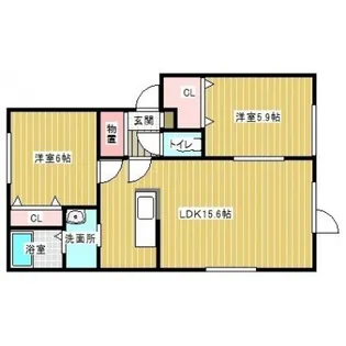 Mein Stadt(マインシュタット)【1階】の間取り