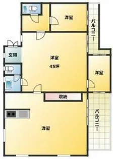 ローヤル若葉【6階】の間取り