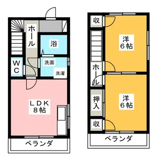ジュネスフジシロ Fの間取り