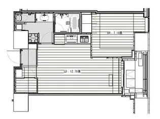 White Tower Hamamatsucho【14階】の間取り