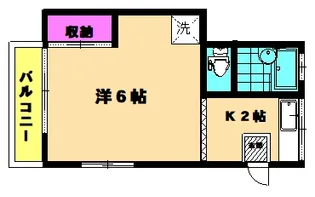 イシイハイツ【2階】の間取り