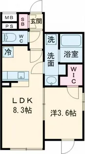 COMPOSITE目黒鷹番【1階】の間取り