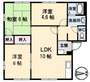 アークヒルズ中村【2階】の間取り