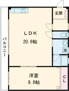エスペランサA【2階】の間取り
