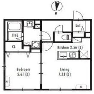 プライマル中野新橋【2階】の間取り