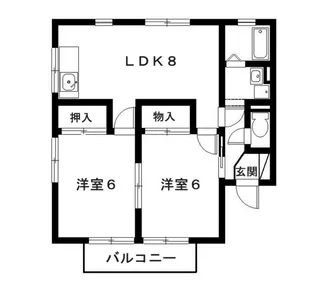 ハートホームII【1階】の間取り