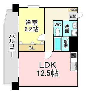 福岡県北九州市小倉北区大手町【マンション】の間取り