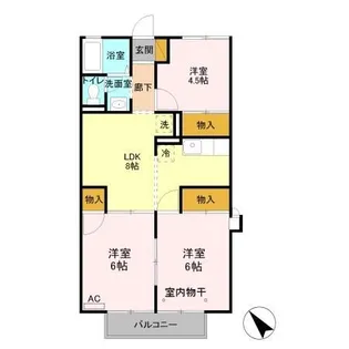 エルハイツ【1階】の間取り