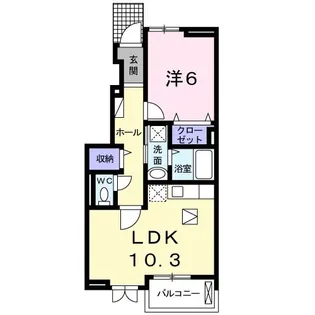 ガーデンハイツ【1階】の間取り