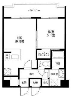 COMODO川崎【8階】の間取り