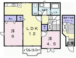 サウス ウィンド I【2階】の間取り