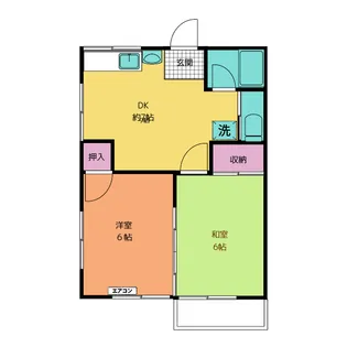 瀬戸ハイツ【2階】の間取り