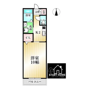 徳島県徳島市北矢三町1【マンション】の間取り