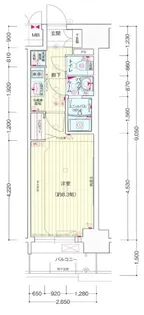 プレサンス大須観音ディオ【13階】の間取り