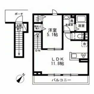 オスト六浦【2階】の間取り