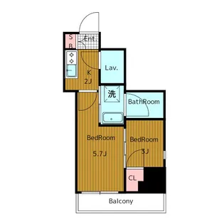 レジディア三軒茶屋III【6階】の間取り