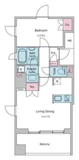 東京都中央区月島2【マンション】の間取り