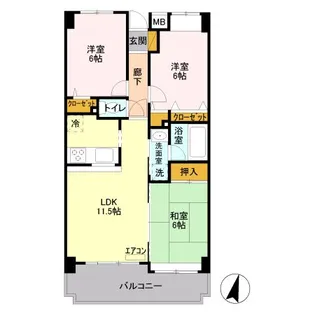 埼玉県さいたま市北区日進町3【マンション】の間取り