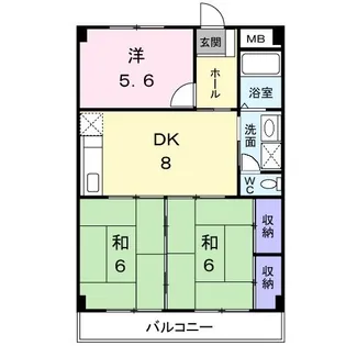 マリッチ高嶋【2階】の間取り