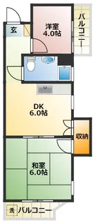 グリーンハイツ【2階】の間取り